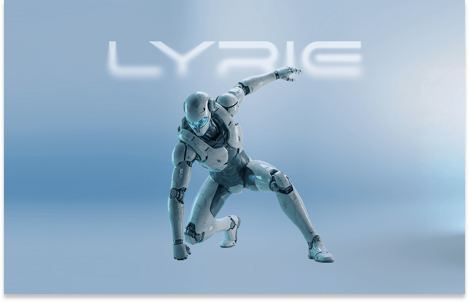 Lyrie.AI 메인 페이지 캡처